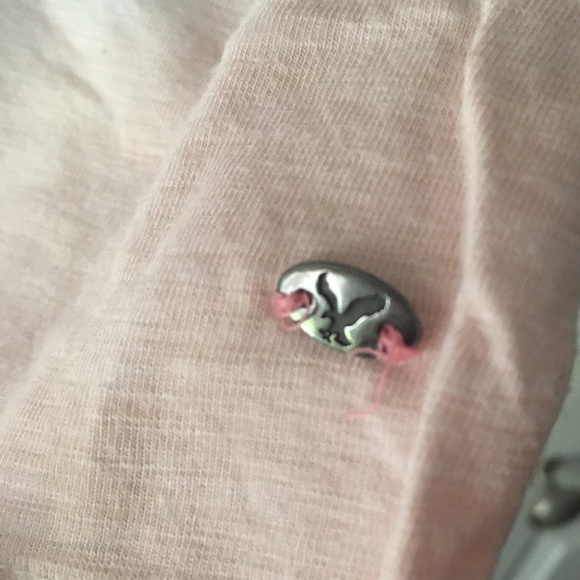 AMERICAN EAGLE Pink Tie Dye Cropped Scoop Neck - Picture 4 of 5